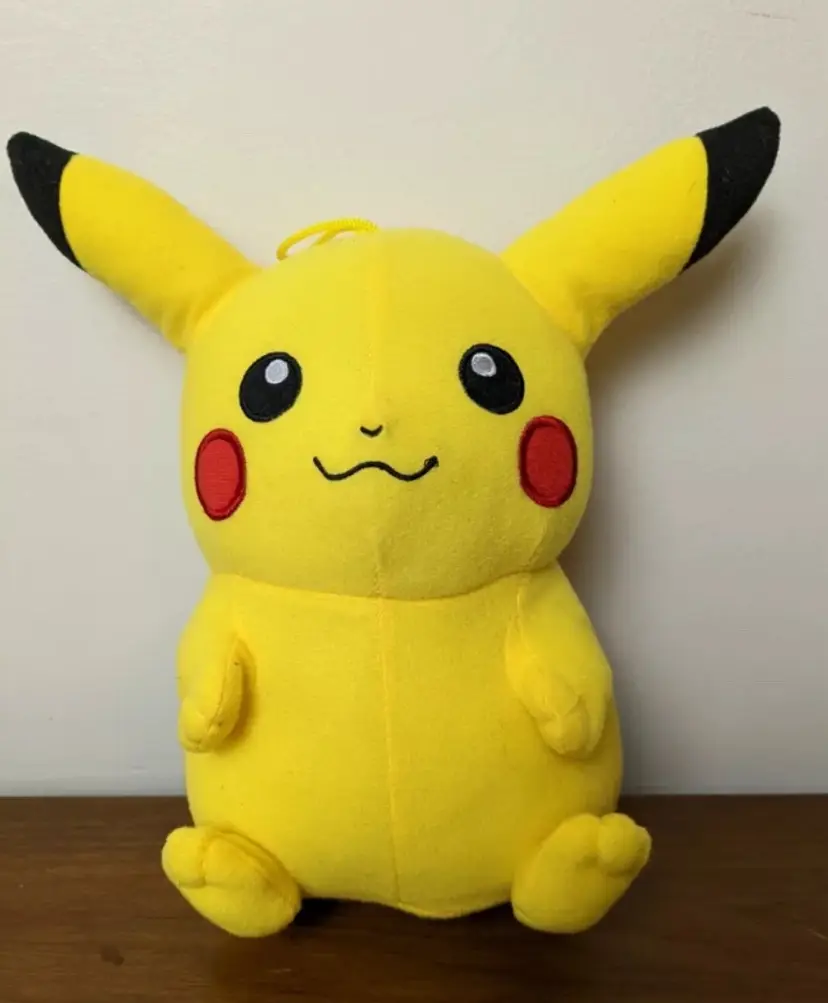 Pokemon Pikachu 2016 Plush Stuffed Animal Plushie Yellow 9.5” Inches
