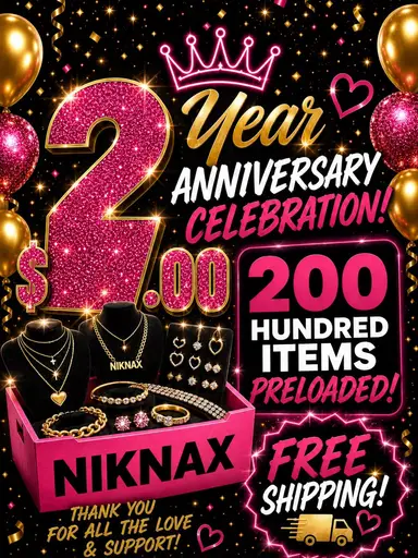 2 Years! Celebrating You! $2 Starts Free Shipping! 200 Preloaded!