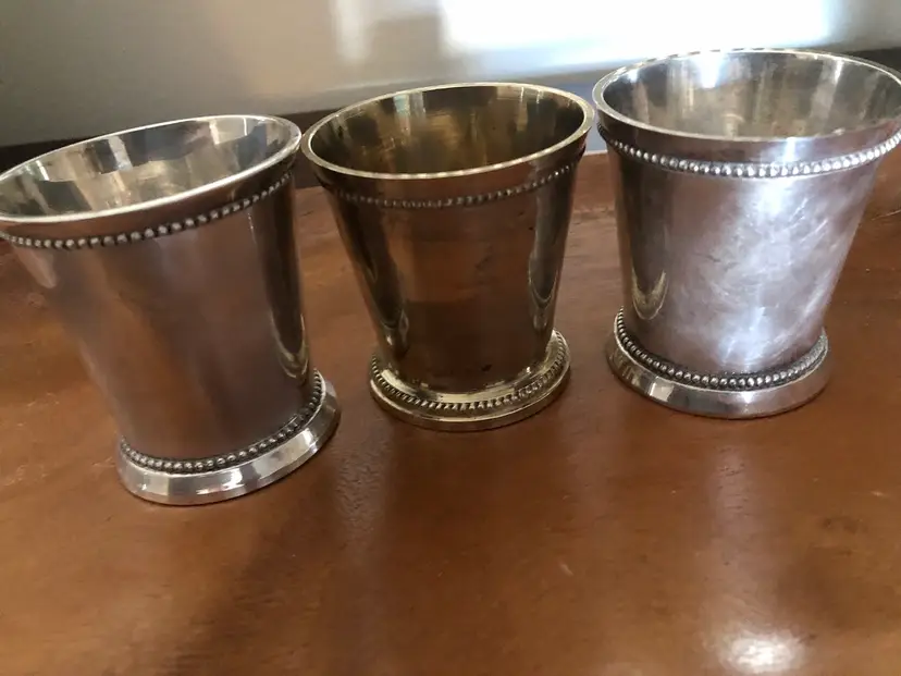 Vintage Silver Mint Julep Cups