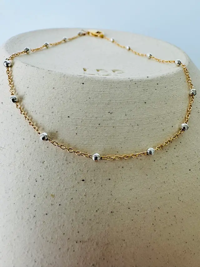 Satellite Gold Filled And 925 Sterling Silver Bracelet