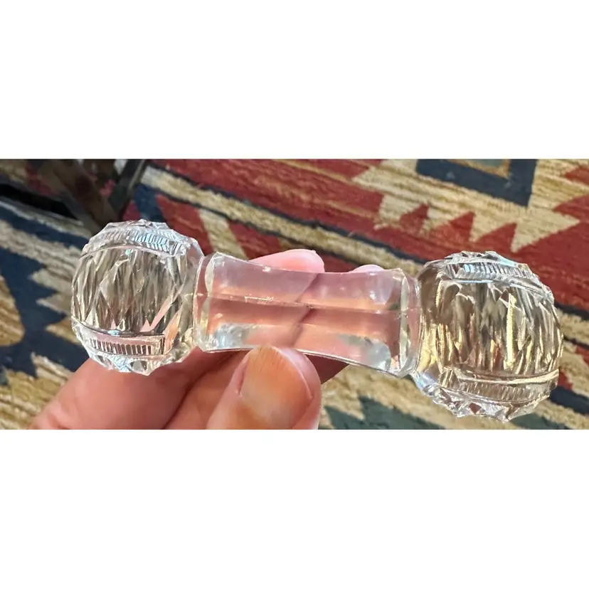 Antique Crystal Knife Rest