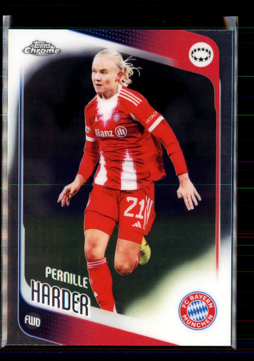 Pernille Harder 2025-26 Topps Chrome UEFA Women's Champions League #45 - (145) - FC Bayern Munchen