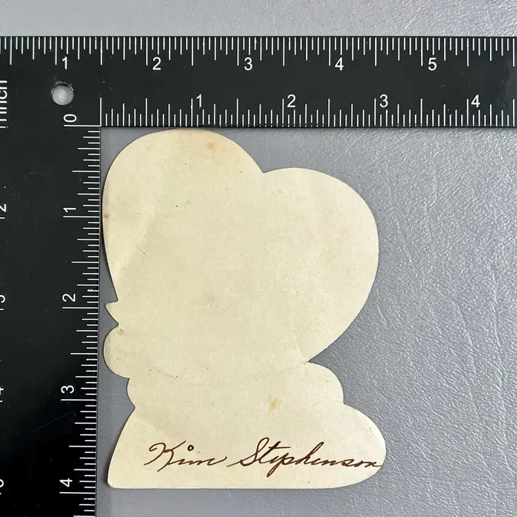 Vintage Die Cut Valentine Boy Pitcher Cap Ball  Here's The Pitch Hit With Me 4" Baseball