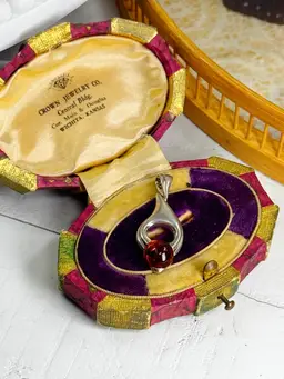 Sterling Silver Amber Pendant