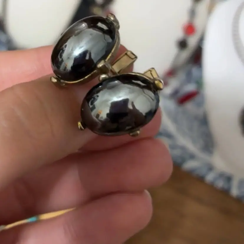 Gold Tone Cuff Links