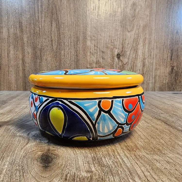 Talavara Covered Trinket Dish