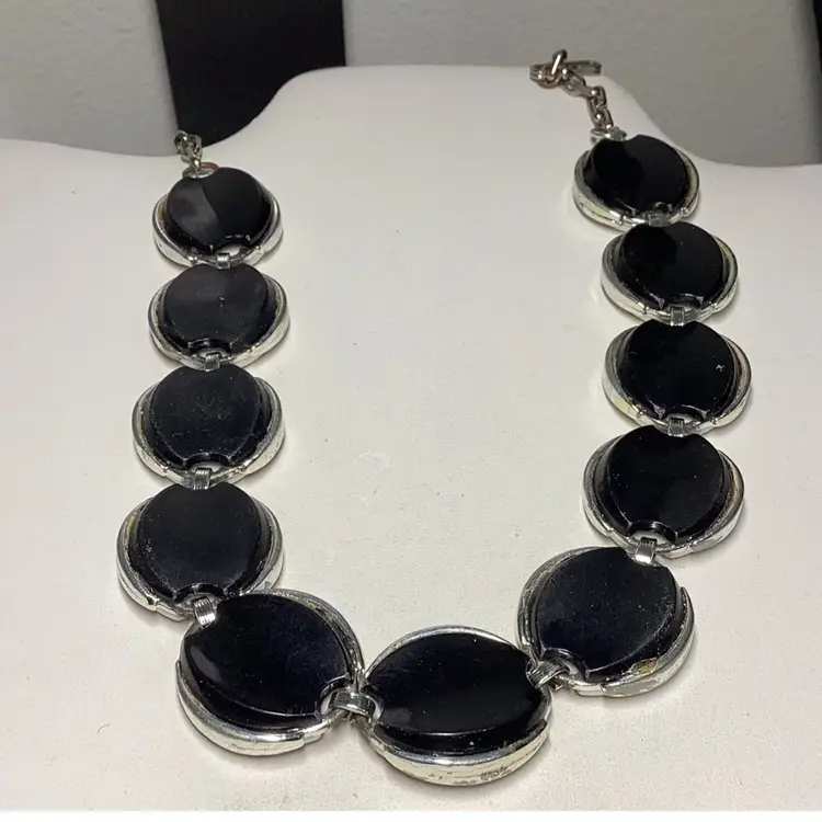 White& Black Reversible Necklace 16”