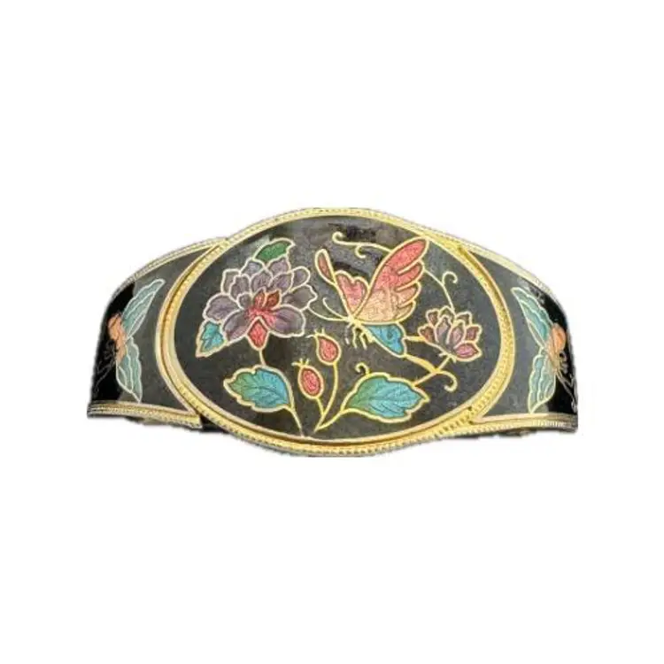 Vintage Cloisonne Enamel Bangle Bracelet
