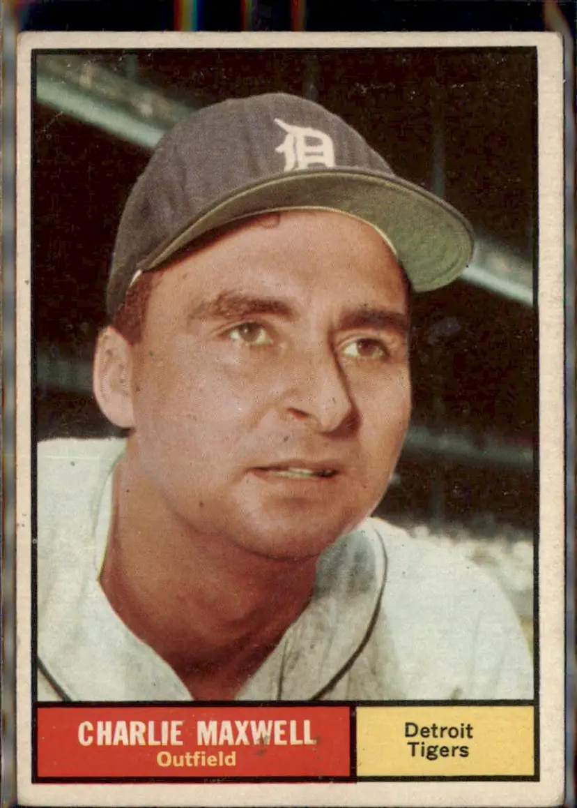 1961 Topps #37 Charlie Maxwell - ( ) - Detroit Tigers