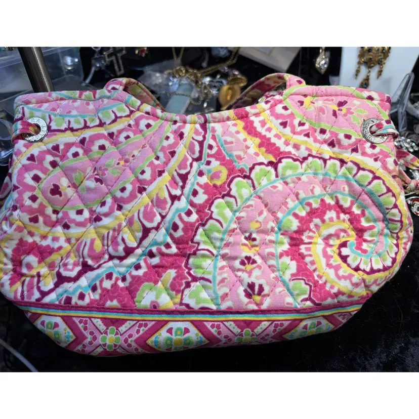 Vera Bradley Pink Paisley Quilted Purse
