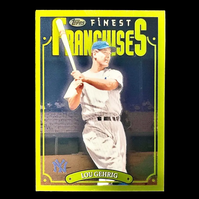 Lou Gehrig SP (Rare) - 2023 Topps Finest Flashbacks #194 - New York Yankees