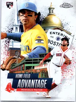 2025 Topps Chrome Update Marcelo Mayer #HA-47 Home Field Advantage Red Sox