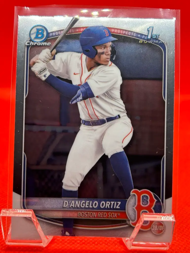 D’angelo Ortiz “Lil’ Papi” - 2025 Bowman Chrome 1st Boston Red Sox