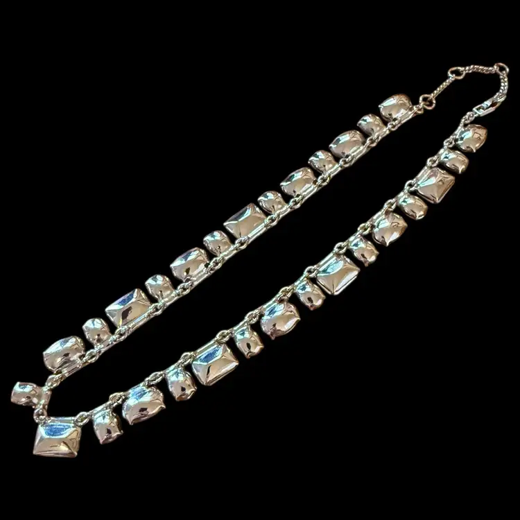 Givenchy Blue Rhinestone Necklace 18”