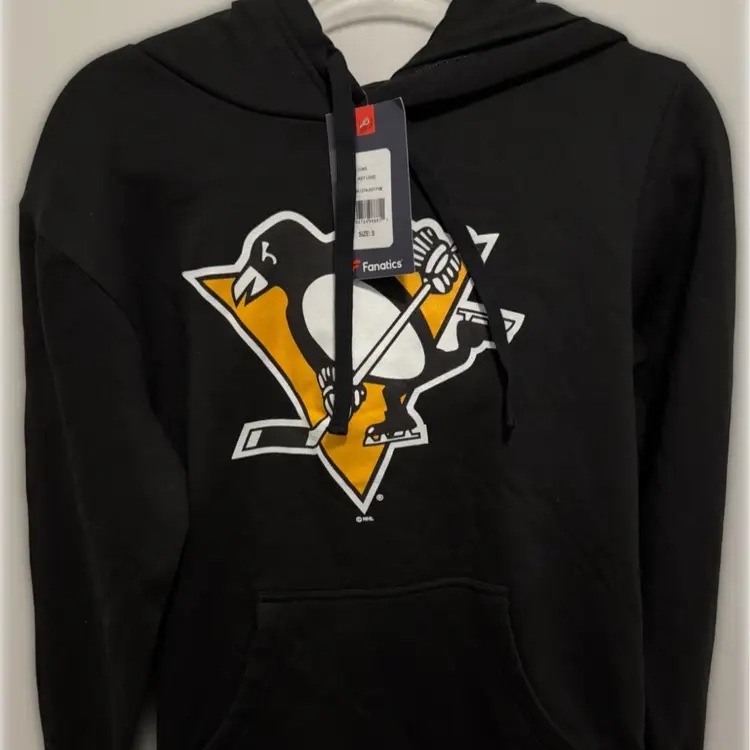 New$65 Fanatics NHL Primary Logo Graphic Pittsburgh Penguins men's sweatshirt Small