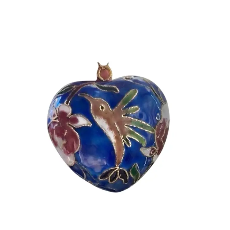 Cloisonné heart Ornament
Hummingbird Fuchsia Flower