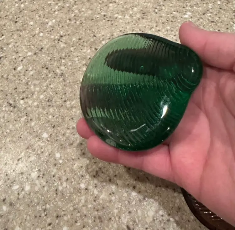 Heavy Glass Clamshell Seashell and Starfish Paperweights Decor, Handmade Thailand