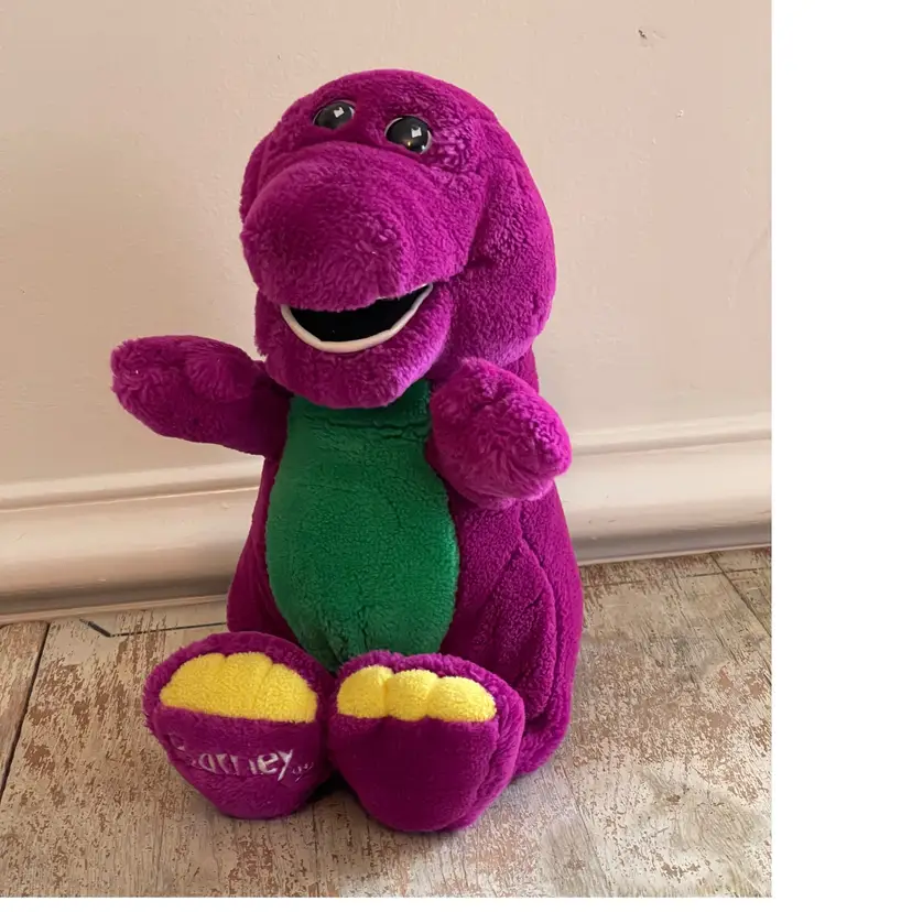 Vintage Barney the Purple Dinosaur Plush 1993 Lyons Group 13" Stuffed Toy