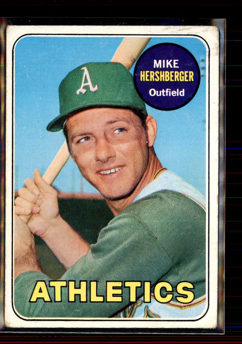 Mike Hershberger 1969 Topps #655 - Oakland Athletics - (146-103)