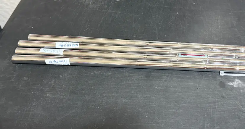 Lot of 4 KBS 580 80g/80+ Steel Iron Shafts .355 Tip Cond- Preowned Very good