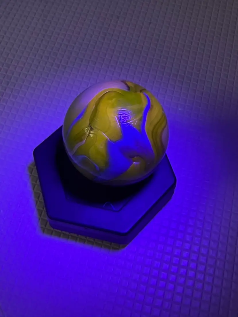 #01 1.5”tall Marble UV REACTIVE