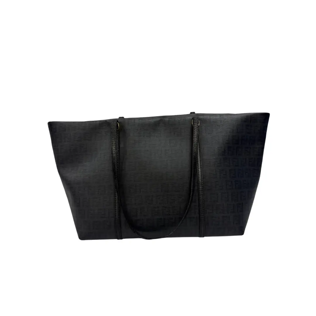 Fendi Black Zucca Canvas Tote