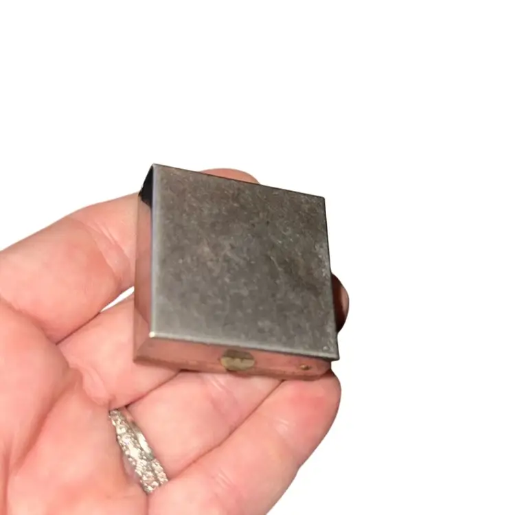 Vintage Brass Tone Pill Box Texas 1950s Souvenir