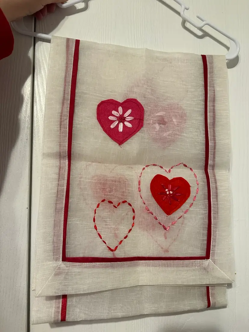 Valentines Day Sheet Table Runner