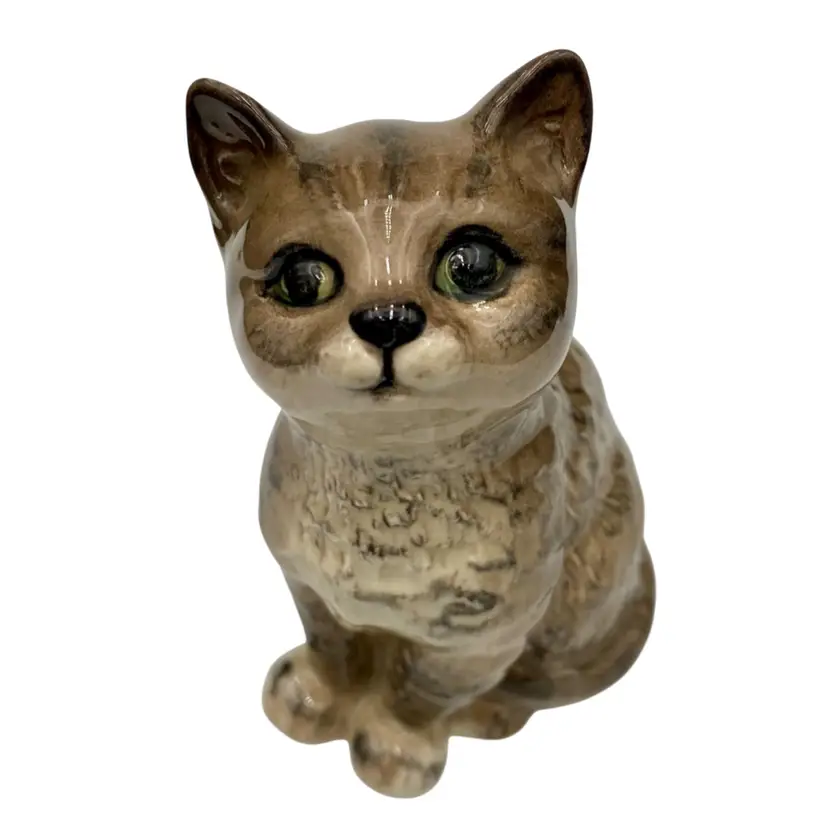 Beswick Porcelain (England) Kitty Cat, Brown Tabby, Original Sticker, #1886