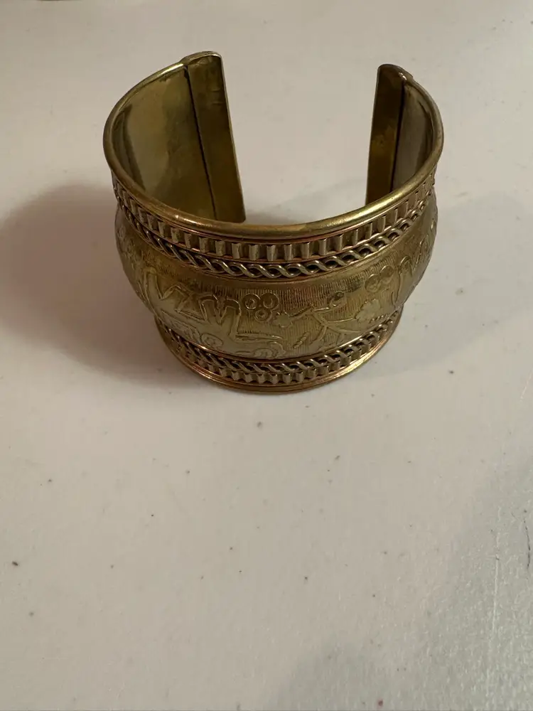 Vintage Brass Cuff Bracelet