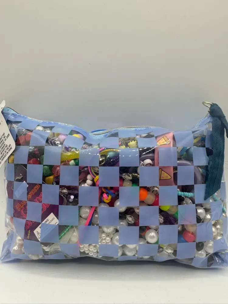 Jewelry Mystery Bag Of All Wearable Good Condition Necklaces And Bracelets - Blue Bag