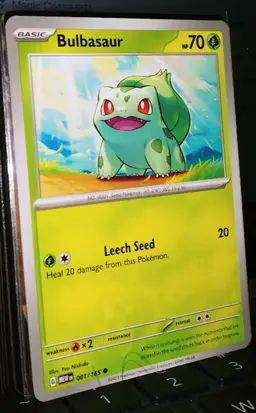 Pokemon Bulbasaur 001/165 Scarlet & Violet 151 NM