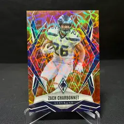 Zach Charbonnet 2025 Phoenix FireBurst Prizm 109/350 Card #109 Seattle Seahawks