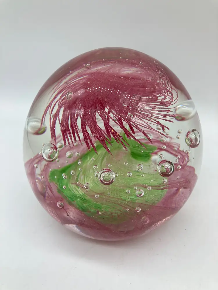 Pink and Green Dynasty Gallery Heirloom Collectibles Large Paperweight