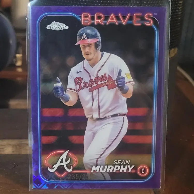 Sean Murphy 2024 Topps Logofractor #255 Purple Refractor /250 Braves