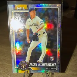 2026 Topps Jacob Misiorowski 75th Logo RC 60/75
