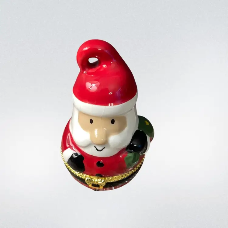 Santa Trinket Box Ornament