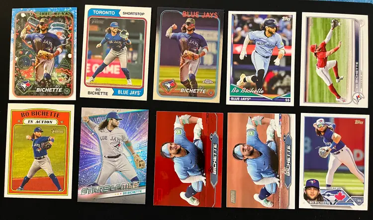 Bo Bichette Lot of 10 Cards