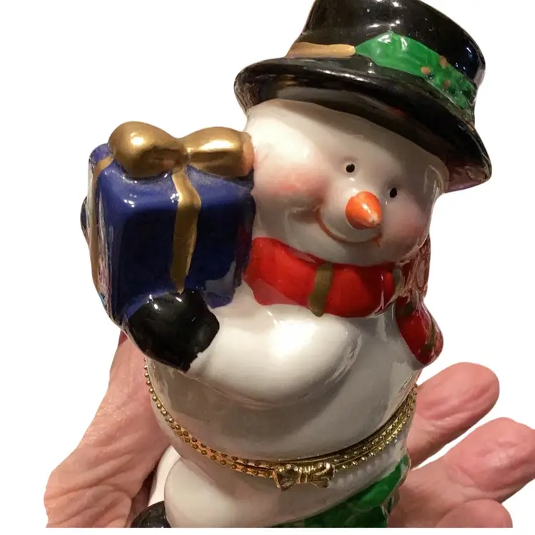 Snowman Trinket Box