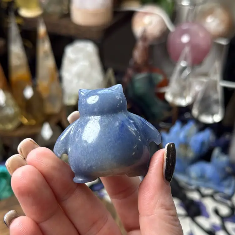 Snorlax Pokémon Blue Aventurine 22a