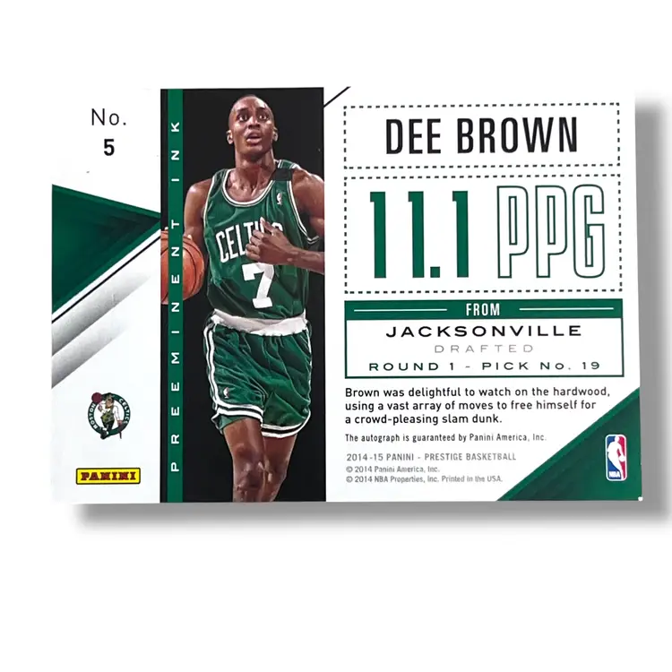 Dee Brown Auto 142/175 2014-15 Panini Prestige Premium - Preeminent Ink
