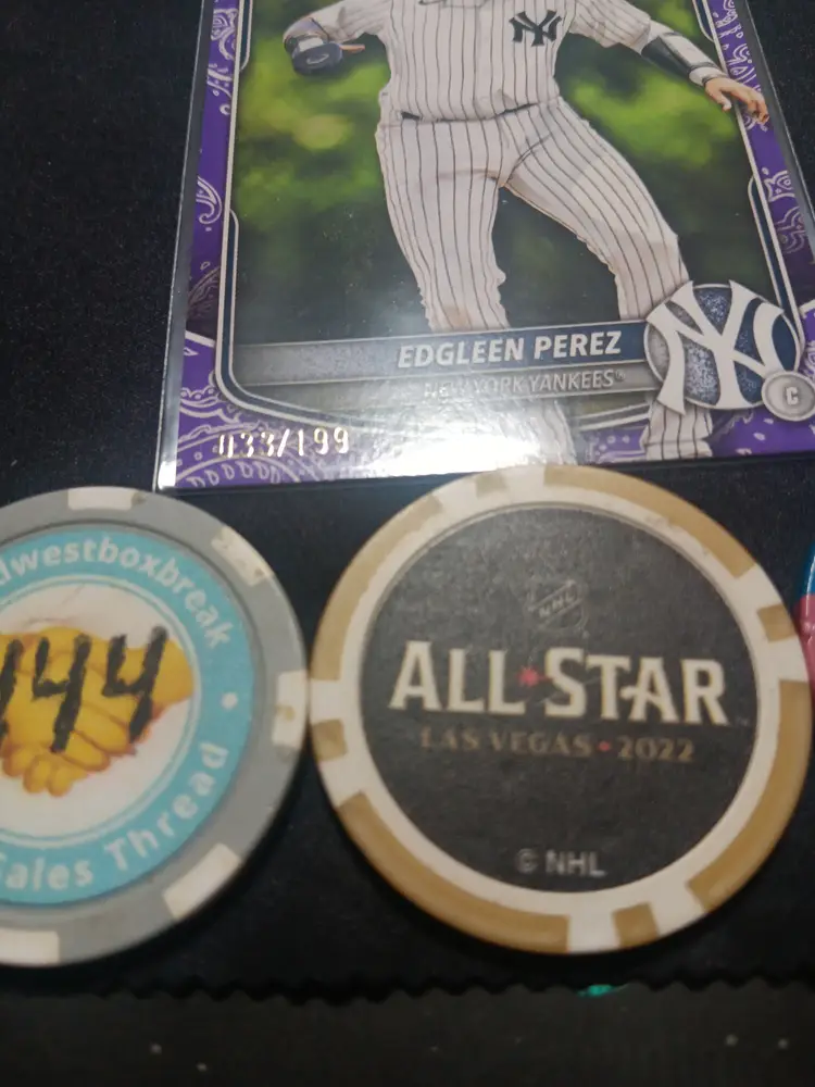 2025 Bowman Edgleen Perez 1st Bowman Purple /199 - New York Yankees