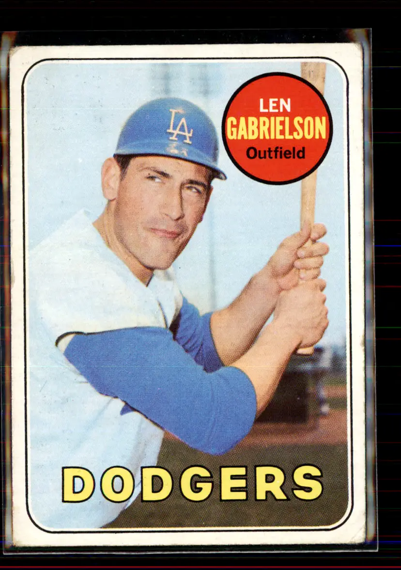 Len Gabrielson 1969 Topps #615 - Los Angeles Dodgers - (146-)