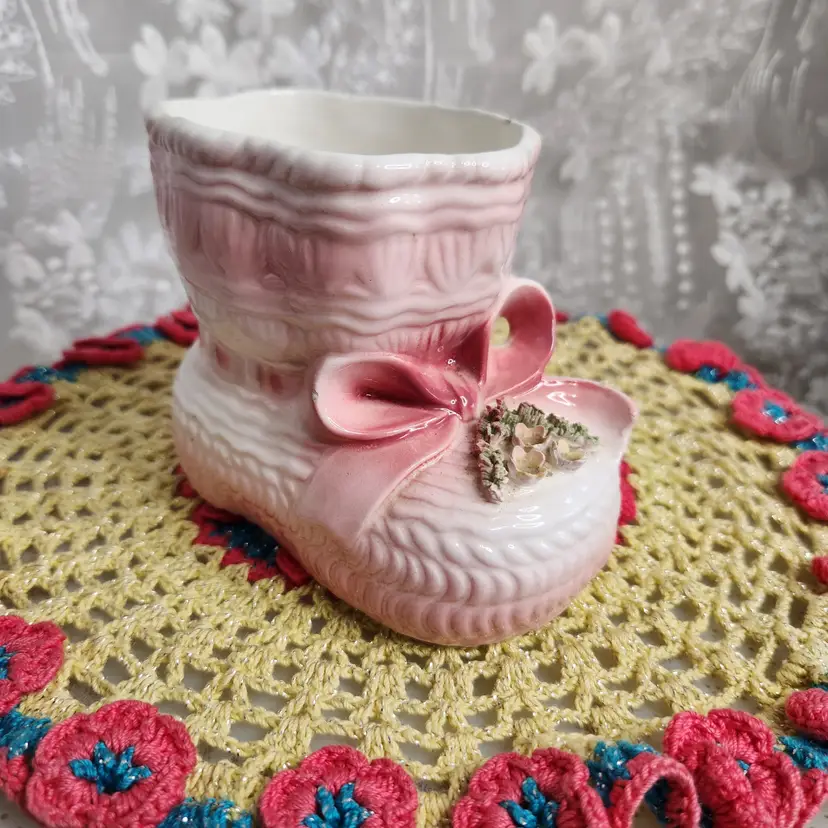 Pink bootie PLanter