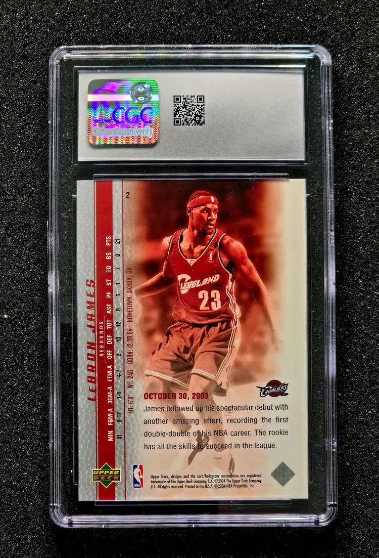 2003 Upper Deck Phenomenal Beginning LeBron James #2 CGC 10 Gem Mint Rookie RC