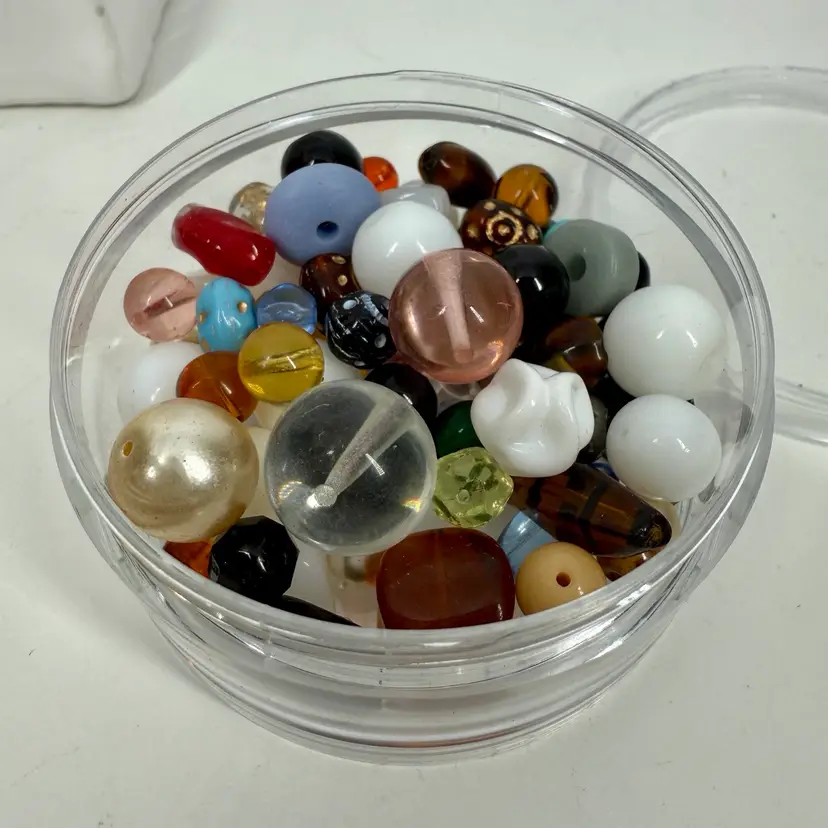 (2nd Quality) Czech Glass Bead Soup w/stackable Container #2