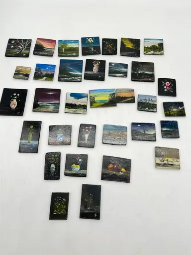 Teeny Tiny Micro Mini Oil Paintings! AND mini Watercolors!
