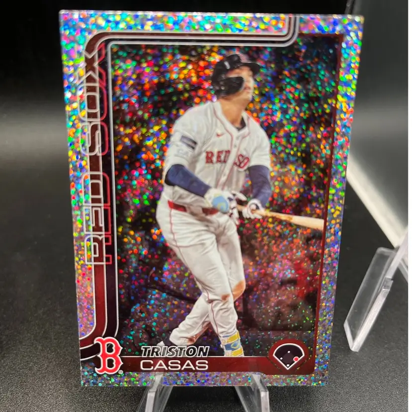 Tristan Casas Confetti Parallel 2025 Topps Boston Redsox