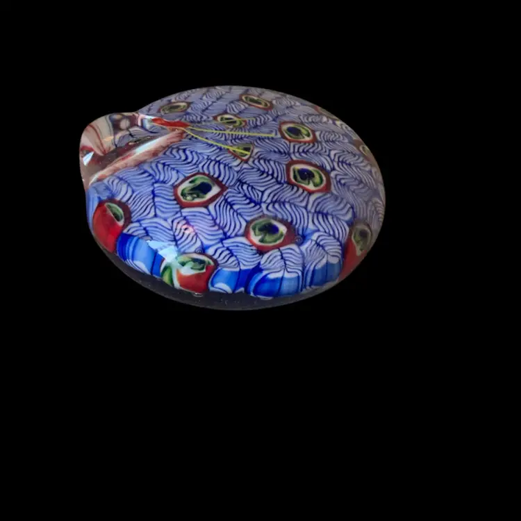 Peacock Paperweight 3 X 3 Inches
