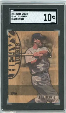 2024 Topps Update Lou Gehrig Heavy Lumber SGC 10